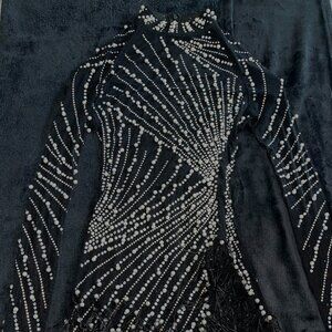 Armani Bling Dress | Small | Black & Silver